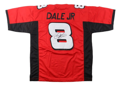 Dale Earnhardt Jr Signed Red Football Jersey JR Motorsports Hologram