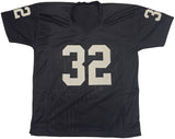 OAKLAND RAIDERS MARCUS ALLEN AUTOGRAPHED BLACK JERSEY BECKETT BAS WITNESS 230004