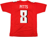 ATLANTA FALCONS KYLE PITTS AUTOGRAPHED RED JERSEY BECKETT BAS WITNESS 230055