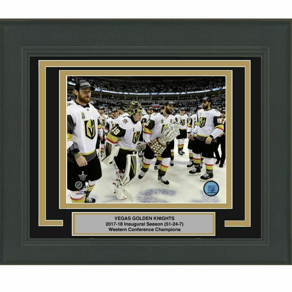 Framed VEGAS GOLDEN KNIGHTS Inaugural Season 8x10 Photo Professionally Matted #2