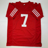 Autographed/Signed Charvarius Ward San Francisco Red Jersey Beckett BAS COA