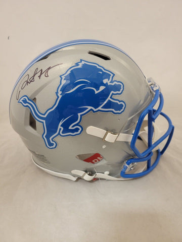 DAVID MONTGOMERY SIGNED DETROIT LIONS 2024 SPEED AUTHENTIC HELMET BECKETT QR