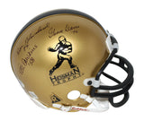 Military Heisman Winners Signed Replica Mini Helmet 5 Sigs Blanchard PSA 33588