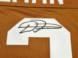 TEXAS LONGHORNS D'ONTA FOREMAN AUTOGRAPHED ORANGE JERSEY BECKETT WITNESS 229534