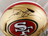 Deion Sanders Signed SF 49ers F/S Speed Authentic Helmet - Beckett W Auth *Black