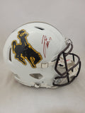 JOSH ALLEN SIGNED WYOMING COWBOYS F/S SPEED AUTHENTIC HELMET BECKETT QR