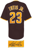 Fernando Tatis Jr. Signed Brown Custom Baseball Jersey - (BECKETT COA)