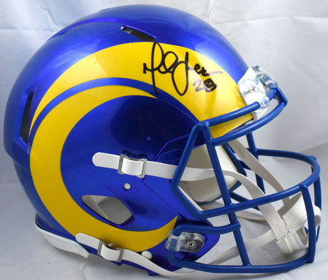 Marshall Faulk Signed Rams F/S 2020 Speed Authentic Helmet - Beckett W Hologram