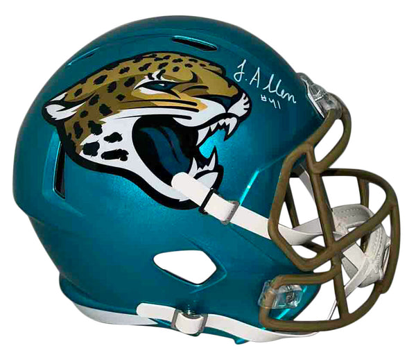 JOSH ALLEN SIGNED JACKSONVILLE JAGUARS FLASH FULL SIZE SPEED HELMET JSA