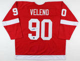 Joe Veleno Signed Red Wings Jersey (Veleno COA) Detroit's Top Rookie Prospect