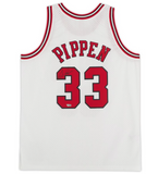 SCOTTIE PIPPEN Autographed Chicago Bulls White Mitchell & Ness Jersey FANATICS