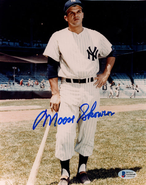 Moose Skowron Autographed New York Yankees 8x10 Photo Beckett 48193