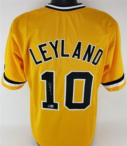 Jim Leyland Signed Pirates Jersey (Beckett) Pittsburgh Manager 1986-1996