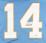 Dan Fouts Signed San Diego Chargers Jersey (PSA COA) 6xPro Bowl Quarterback