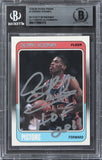 Bulls Dennis Rodman "HOF 2011" Signed 1988 Fleer #43 Rookie Card BAS Slabbed 4