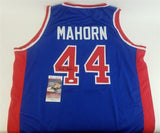 Rick Mahorn Signed Detroit Pistons Jersey (JSA COA) 1989 NBA Champ / Bad Boys