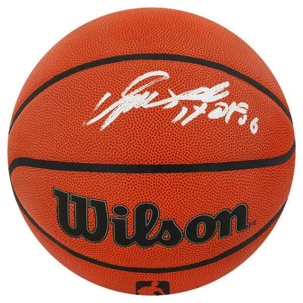 Dominique Wilkins Signed Wilson I/O NBA Basketball w/HOF'06 - (SCHWARTZ COA)