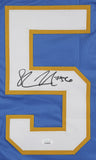 Shawne Merriman Authentic Signed Powder Blue Pro Style Jersey JSA Witness