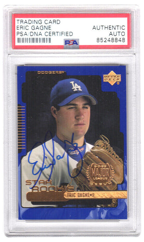 Eric Gagne Signed Dodgers 1999 UD Star Rookie Trading Card #11 - (PSA Slabbed)