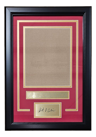 Kurt Cobain Nirvana 8x10 Vertical Photo Laser Engraved Signature Frame Kit