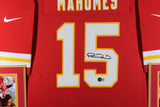 Patrick Mahomes Autographed Kansas City Chiefs Nike Game Framed Jersey Beckett B