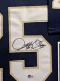 FRAMED NOTRE DAME FIGHTING IRISH RAGHIB ISMAIL AUTOGRAPHED JERSEY BECKETT HOLO