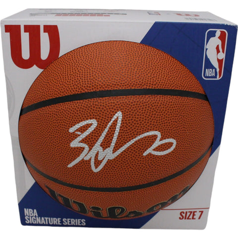 Zach Lavine Autographed/Signed Chicago Bulls Basketball FAN 47015