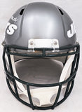 JOE NAMATH AUTOGRAPHED JETS FLASH GRAY FULL SIZE SPEED HELMET BECKETT 212597