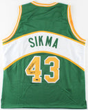 Jack Sikma Signed Seattle Supersonic Jersey (Schwartz COA) 7xNBA All Star Center