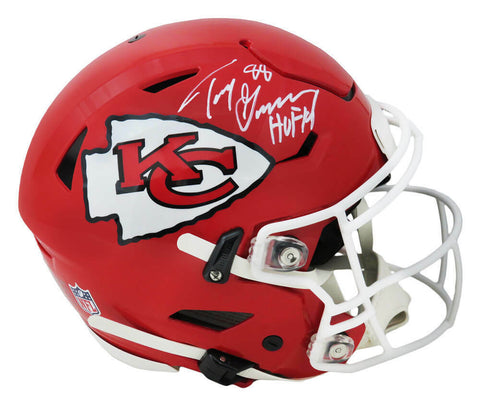 Tony Gonzalez Signed CHIEFS SpeedFlex Riddell Authentic Helmet w/HOF'19 - SS COA