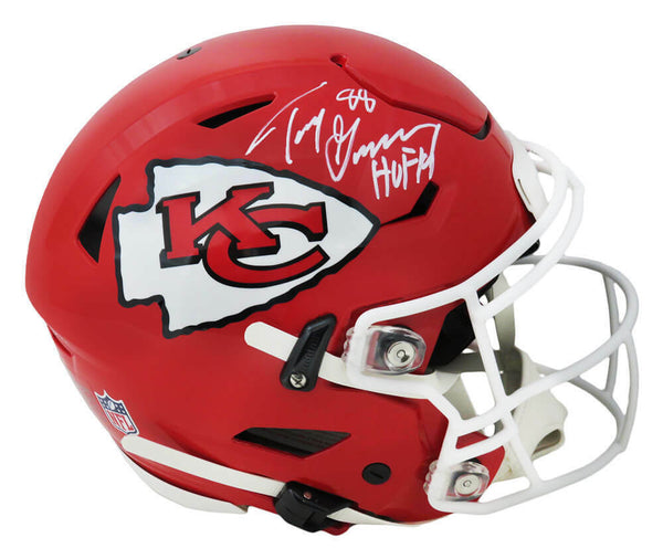 Tony Gonzalez Signed CHIEFS SpeedFlex Riddell Authentic Helmet w/HOF'19 - SS COA