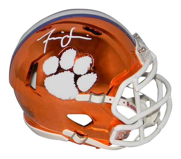 ISAIAH SIMMONS AUTOGRAPHED SIGNED CLEMSON TIGERS CHROME SPEED MINI HELMET JSA