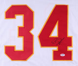 Carlos Hyde Signed Kansas City Chiefs Jersey (PSA) former Ohio State Buckeyes RB