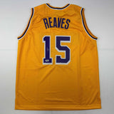 Autographed/Signed Austin Reaves Los Angeles LA Yellow Jersey Beckett BAS COA