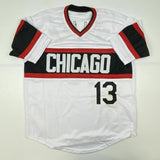 Autographed/Signed OZZIE GUILLEN Chicago Retro White Baseball Jersey JSA COA