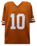 VINCE YOUNG University of Texas Longhorns Signed Football Jersey - SCHWARTZ