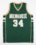 Giannis Antetokounmpo Milwaukee Buck Signed Jersey /6xNBA All Star Forward (JSA)