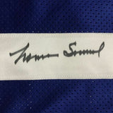 Autographed/Signed NORMAN NORM SNEAD New York Blue Football Jersey JSA COA Auto