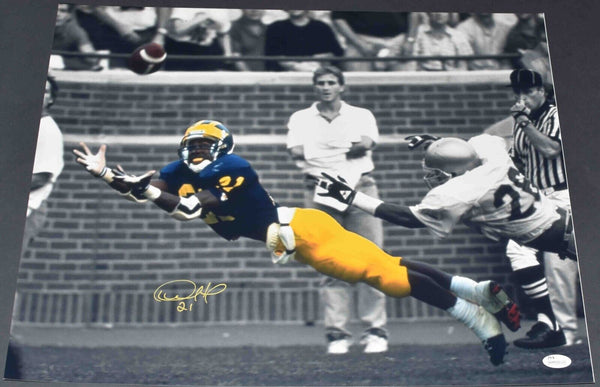 DESMOND HOWARD AUTOGRAPHED MICHIGAN WOLVERINES 16x20 SPOTLIGHT PHOTO JSA