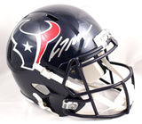 CJ Stroud Autographed Houston Texans F/S Speed Helmet - Fanatics *Silver