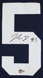 Penn State Jahan Dotson Authentic Signed Navy Pro Style Jersey Autographed BAS