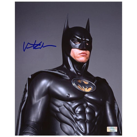 Val Kilmer Autographed 1994 Batman Forever Caped Crusader 8x10 Studio Photo