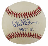 Cardinals Bob Gibson "HOF 81" Authentic Signed Coleman Onl Baseball BAS #BN06137