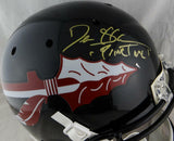 Deion Sanders Signed FL State F/S Black ProLine Helmet w/ Primetime- JSA W *Gold