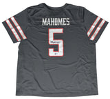 PATRICK MAHOMES SIGNED TEXAS TECH RED RAIDERS #5 ADIDAS GALVANIZED JERSEY - BACK