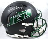 Joe Namath Autographed Jets F/S Black Alt Speed Authentic Helmet- Beckett W Holo