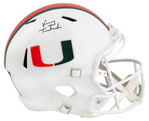 Vinny Testaverde Signed Miami Riddell Full Size Speed Replica Helmet - (SS COA)