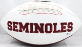 Deion Sanders Signed Florida State Seminoles Logo Football- Beckett W Auth *Left