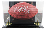 Broncos Von Miller Signed Wilson "Duke" Team Showcase Football W/ Case BAS Wit