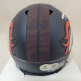 AUDRIC ESTIME SIGNED DENVER BRONCOS 2024 SPEED MINI HELMET BECKETT QR